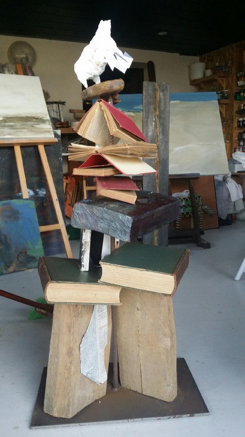 Statue "E vivra la poesia" de Anne-Marie DERRIEN