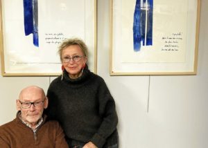 Peintures et poèmes à la médiathèque de Plouhinec pour le Printemps des poètes